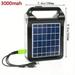 1pc Portable 6V Rechargeable Solar Panel Power Storage Generator System USB Charger With Lamp Lighting Home Solar Energy System Kit