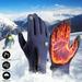 HACHUM Warm Gloves And Winter Plus Velvet Thick Wool Mouth Outdoor Riding Driving Sports Screen Gloves Women In Clearance