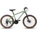 Clearance! A24301 Ecarpat Mountain Bike 24 Inch Wheels 21-Speed Mens Womens Trail Commuter City Mountain Bike Carbon steel Frame Disc Brakes Thumb Shifter Front Fork Bicycles