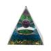 Crystal Pyramid 6CM Epoxy Positive Energy Generator Pyramid for Stress Relieve Healing Meditation Attract Wealth Lucky Room Decoration TARTIKAILY