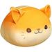 Plush Throw Hugging Pillow Chubby Buddy Cat Pillow Stuffed Animal Bread Dog Plush Stuffed Toys for Kids Gift Cute toyï¼ˆOrangeï¼‰