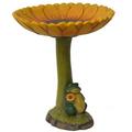 Tantouec Spring Decorations for Home Resin Birdbath Polyresin Antique Garden Bird Bath for Home Garden Yard Bird Bath Ornaments