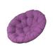 simhoa Padded Seat Cushion Egg Shape Chair Pad Hanging Chair Cushion Soft Fabric Thick Patio Chair Pad Diameter 40cm for Living Room Violet
