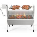 176LBS Spit Rotisserie Grill Roaster 25W BBQ Small Pig Lamb Rotisserie Roaster