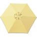 Replacement Patio Umbrella Canopy Cover For 9Ft 6 Ribs Umbrella (CANOPY ) (Beige)