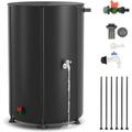 Docred 53 Gallon Collapsible Rain Barrel Large Capacity Portable Rain Barrels Portable Water Tank Storage Container PVC Rainwater Collection System Including Spigots and Overflow Kit