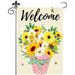 Spring Garden Flag 12x18 Inch Double Sided Garden Flag Flower Seasonal Sign Farmhouse Garden Flags for Outside Decoration