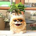 Fimeskey Flower Pots Resin Flowerpot Animal Puppy Flowerpot Container Creative Fleshy Cactus Potted Flowerpot Plant Container Home & Garden