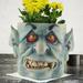 Fimeskey Flower Pots Face Planter Pots Head Planter With Hole Man Face Flower Pot Head Planter Succulent Planters For Indoor Home & Garden