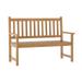 Flash Furniture Commercial Grade Indoor/Outdoor Patio Acacia Wood Bench 2-Person Slatted Seat Loveseat for Park Garden Yard Porch Brown