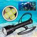 Windfall Aluminium Alloy Waterproof Underwater Scubas Diving Flashlight Torch Lamp Light