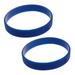 2X Fashion Silicone Rubber Elasticity Wristband Wrist Band Cuff Bracelet Bangle Dark Blue