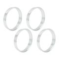 Unique Bargains 4pcs 56.6 mm to 54.1 mm Aluminium Alloy Car Hub Centric Rings Wheel Bore Spacer Silver Tone