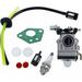 Carburetor for brush cutter 52cc 49cc 43cc Carb Kit with gasket hose spark plug and fuel filter.brush cutter carburetor -