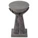 YeSayH Outdoor Side Table 23 Hand-Shaped Concrete Side Table Outdoor Accent Table Patio Side Table for Outside Decorative Garden Stool