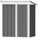 YiSHOP Outdoor Storage Shed 5 x 3 FT Lockable Metal Garden Shed Steel Anti-Corrosion Storage House with Single Lockable Door for Backyard Outdoor Patio (Gray)