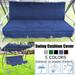 Fsthmty Outdoor Swing Cover Polyester Taffeta Outdoor Furniture Protector Garden Charpoy 64.57x44.88x5.91in