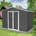 M optimized 6FTx8FT Metal Outdoor Garden Sheds Metal Storage Shed with Door Garden Storage Tool Shed for Outdoor Backyard Patio Garden