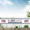 WSBDENLK Large Happy 4Th of Jul-Y Banner 118X20In National-Day Yard Sign Huge Independence Day Sign Independence Day Party Home Outdoor Decoration for Home Garden House Independence Day Decor