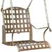 Santa Fe Iron Patio Swing In Matte Brown