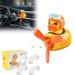 Jimtyee Car Air Freshener Cute Cartoon Yellow Duck Pilot Car Diffuser Rotating Propeller Automotive Air Outlet Fan Creative Car Perfume Decoration Cool Car Accessories