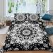 Newly Fashion Bedspreads Mandala Duvet Cover Pillowcase Adult Home Bedclothes Bedding Set King (90 x104 )