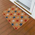 Cara Lady American Flags For Outside Home s Door Mat IndoorOutdoor Rug Front Door Mat For Outside Porch Entrance Rugs For Independence Day Patriotic Decoration
