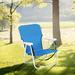 Backpack Beach Chair Folding Patio Furniture Home Blue Camping Chair 1-2PCS