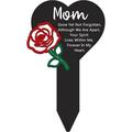 Memorial Grave Markers Heart Memorial Stake Sympathy Grave Plaque Stake Cemetery Garden Stake Memorial Metal Grave Stake Mom Memorial Plaque Garden Grave Decoration for Mom Outdoors Cemetery Yard