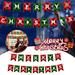 Fimeskey Flags_ Banners & Accessories Christmas Decoration Cartoon Faceless Paper Pull Flags And Bunting Christmas Christmas Scene Atmosphere Layout Home & Garden