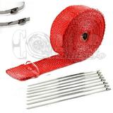 2 X 25 Roll of Red Motorcycle Header and Exhaust Wrap 2 x25 2 x 25 NEW