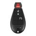 X AUTOHAUX Replacement Keyless Entry Remote Car Key Fob GQ4-53T 433Mhz for Jeep Cherokee 2014-2022 4 Buttons with Door Key 56046953