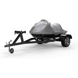 Weatherproof Jet Ski Covers for SEA DOO RXT-X 260 2010-2014 - Silver - Sun Protection - All Weather - Trailerable - Protects from Rain Sun and More! Includes Trailer Straps & Storage Bag