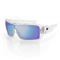 Bobster Paragon Sunglasses Clear Frame w/Blue Mirror Lens