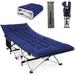 KEERDAO Camping Cots for Adults with Mattress 900lbs Double Layer Oxford Sleeping Cots for Adults Portable Folding Cots for Sleeping Lightweight Stable Durable Outdoor Home Office Blue