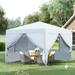 Lucina 10 x 10 ft Pop Up Gazebo Canopy Tent - White