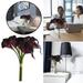 Purowzwe Winter Floral Arrangements PU Mini Calla Lily Flower Wedding Decoration Artificial Feel Bridal Bouquet Flowers