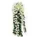 Tantouec Artificial Flowers Hanging Hanging Basket Bunch Violet Flower Hanging Garland Wisteria Orchid Wall Artificial Flowers Artificial Artificial Flowers 1*Decorative Artificial Flowers