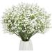 NOGIS 12Pcs Babys Breath Artificial Flowers Baby Breath Flowers Artificial Bulk Real Touch Fake White Flowers Faux Babies Breath Gypsophila for Wedding Home Decor Floral Arrangementï¼ˆ7.8 Inchï¼‰