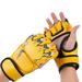 2024 Half Finger Boxing Gloves Punching Bag Open Palms Fighting Kickboxing Sparring Gloves for Men Women Boxing Training Yellow