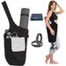 Zenifit Yoga Mat Bag Long Tote with Pockets for Your Yoga Accessories Yoga Bag with Bonus Yoga Mat Strap Elastics Holds Your Pilates Mat Color: Full Black Yoga Mat Carrier