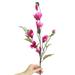 Tantouec Artificial Flowers Artificial Flowers Leaf Magnolia Floral Wedding Bouquet Party Home Decor 1 Bunch of Nine-Headed Magnolia Floor-Standing Artificial Flowers