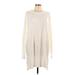 We the Free Casual Dress - Sweater Dress: Ivory Dresses - Women's Size Large