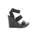 Aldo Wedges: Black Shoes - Women's Size 8