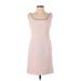 Karl Lagerfeld Paris Casual Dress - Sheath: Pink Tweed Dresses - Women's Size 4