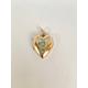 Vintage 18Ct Gold Heart Locket With Opal Crucifix