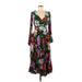 Maeve by Anthropologie Casual Dress: Green Floral Motif Dresses - Women's Size 6