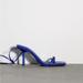 Zara Shoes | Ankle Strap Heels | Color: Blue | Size: 9