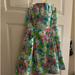 Lilly Pulitzer Dresses | Lilly Pulitzer Strapless Summer Mini Dress W/Pockets Size 6 Like New Beautiful | Color: Blue/Pink | Size: 6