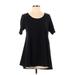 Lularoe Casual Dress Crew Neck Short sleeves: Black Dresses - Women's Size Small